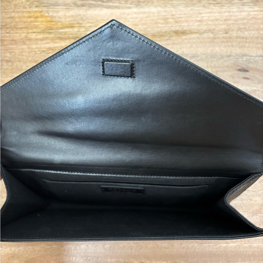 Cuyana Leather Envelope Clutch, Black - Picture 5 of 5